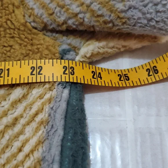 Thread & Supply Multicolor Check Plaid Teddy Jacket Size S - Picture 11 of 11